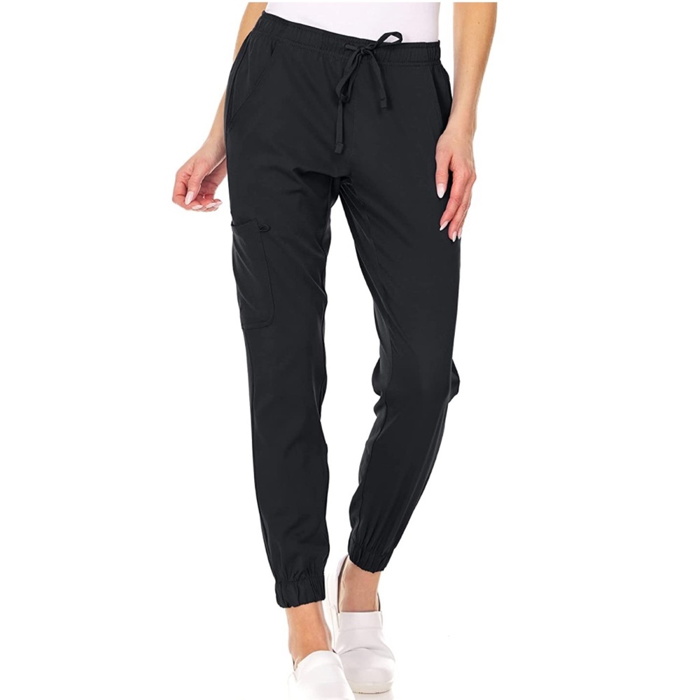 Black Jogger Scrub Pants